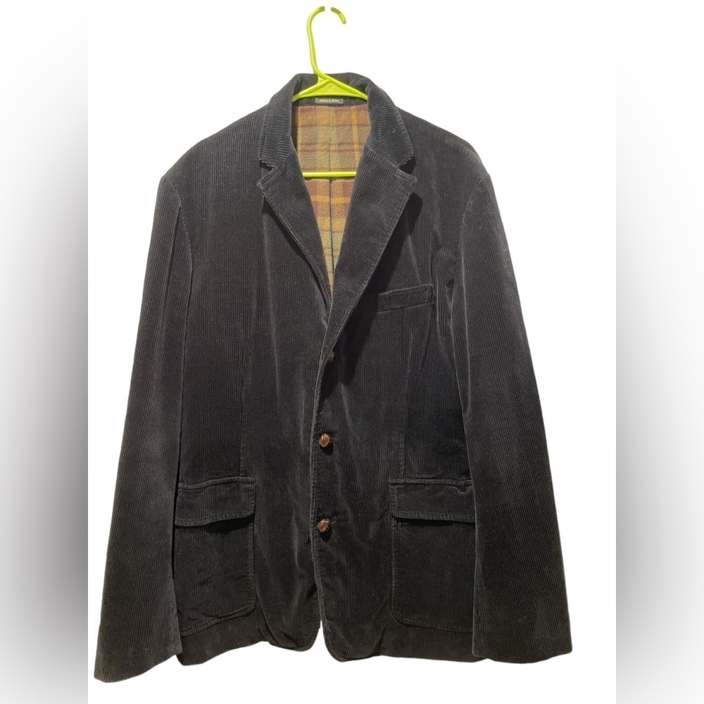 J Crew Navy Corduroy Sport Coat size L